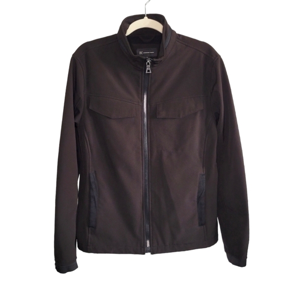INC International Concepts Zip-Up Fleece Lined Softshell Jacket Men's S Brown - Picture 2 of 12